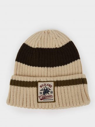 کلاه بافت مردانه قهوه ای تیره دفکتو تصویر ۱