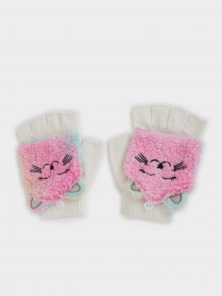 دستکش دخترانه سفید دفکتو تصویر ۱