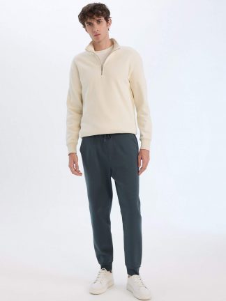 شلوار جاگر مردانه سبز تیره دفکتو تصویر ۱