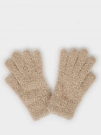 دستکش دخترانه بژ دفکتو تصویر ۱