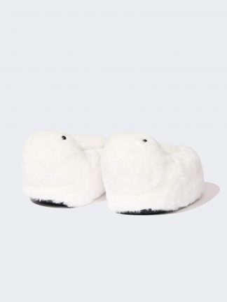 دمپایی روفرشی دخترانه سفید مدل خرگوش دفکتو