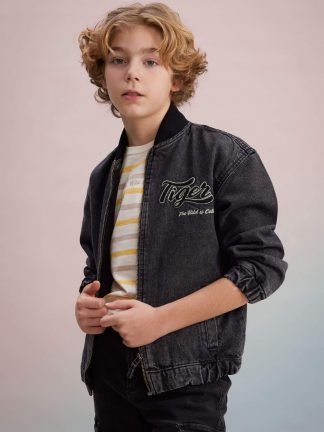 کت پسرانه خاکستری تیره دفکتو تصویر ۱