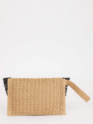 کیف دستی زنانه بژ دفکتو تصویر ۱