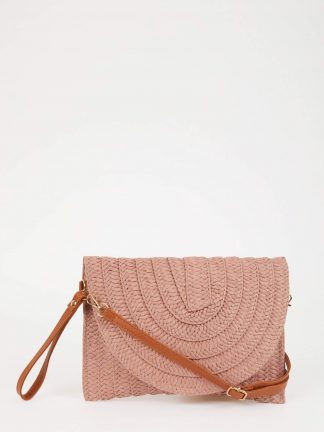 کیف دستی زنانه زرشکی دفکتو تصویر ۱