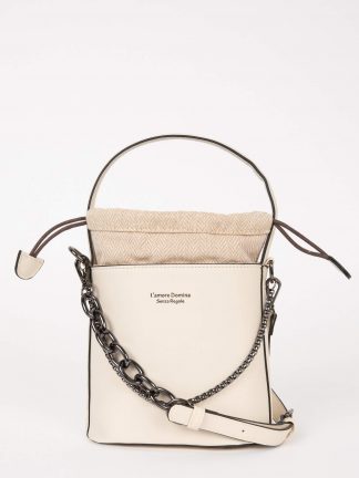 کیف دوشی زنانه بژ دفکتو تصویر ۱