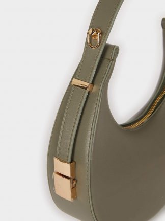 کیف دستی زنانه خاکی دفکتو تصویر ۱