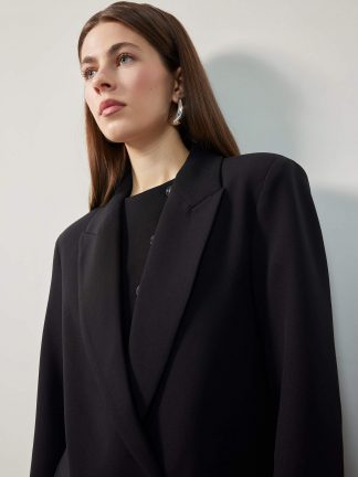 کت زنانه مشکی دفکتو تصویر ۱