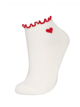 جوراب دخترانه سفید دفکتو تصویر ۱