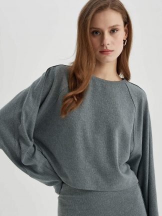 بلوز زنانه سبز دفکتو تصویر ۱