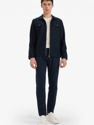 شلوار جاگر مردانه سرمه ای دفکتو تصویر ۱