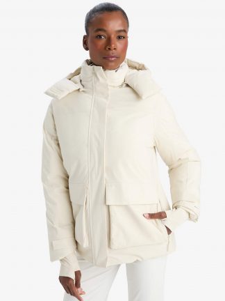 کاپشن زنانه بژ دفکتو تصویر ۱