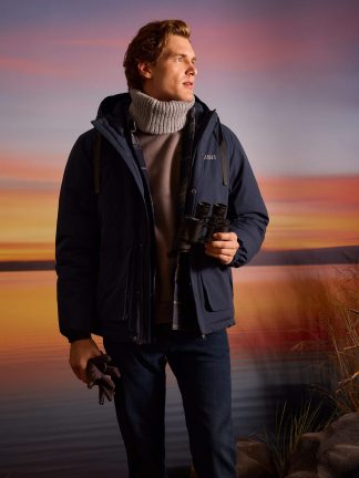 کاپشن مردانه سرمه ای دفکتو تصویر ۱