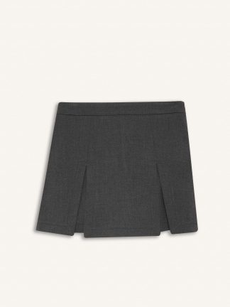 دامن کوتاه زنانه خاکستری تیره دفکتو تصویر ۱