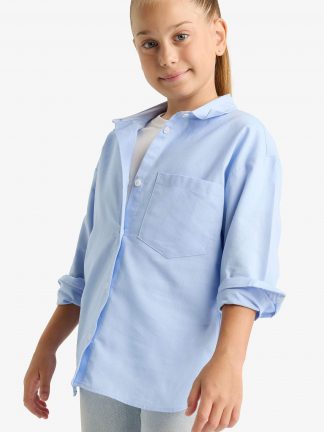 شومیز دخترانه آبی دفکتو تصویر ۱