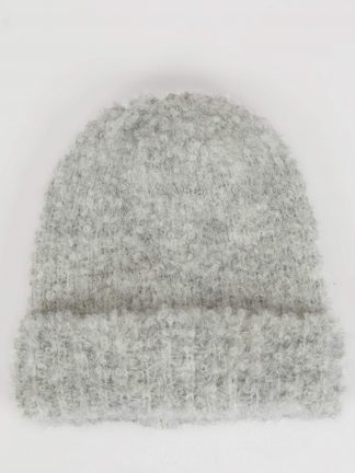 کلاه بافت دخترانه خاکستری دفکتو تصویر ۱