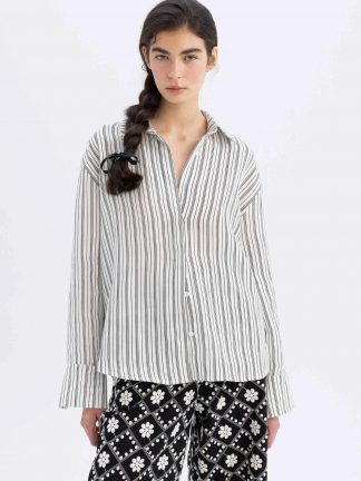 شومیز زنانه سفید دفکتو تصویر ۱