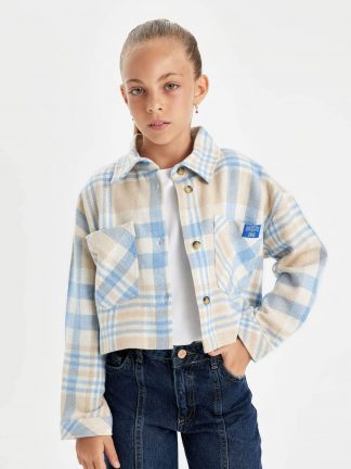 شومیز دخترانه آبی دفکتو تصویر ۱