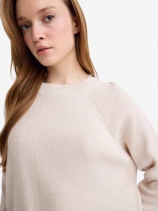 پلیور زنانه بژ دفکتو تصویر ۱