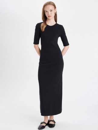 پیراهن زنانه مشکی دفکتو تصویر ۱