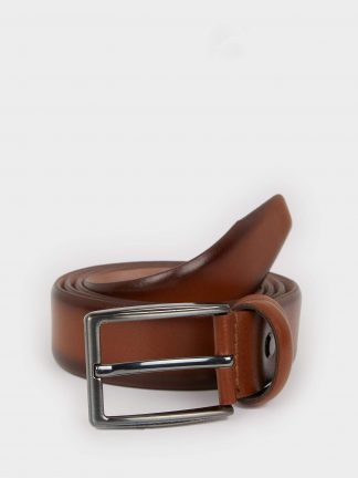 کمربند مردانه قهوه ای دفکتو تصویر ۱