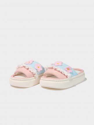 دمپایی روفرشی زنانه صورتی دفکتو