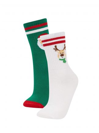 جوراب دخترانه چند رنگ دفکتو تصویر ۱