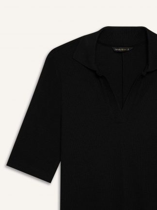 پیراهن میدی زنانه مشکی دفکتو تصویر ۱