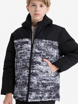 کاپشن پسرانه مشکی دفکتو تصویر ۱