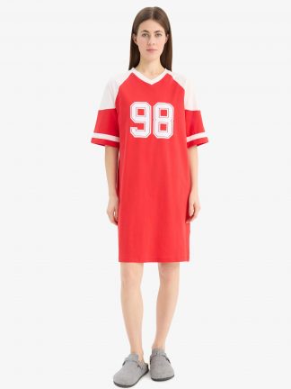 لباس خواب زنانه قرمز دفکتو تصویر ۱