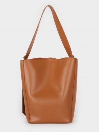 کیف دوشی زنانه قهوه ای دفکتو تصویر ۱