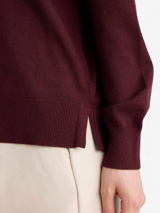 پلیور زنانه زرشکی دفکتو تصویر ۱