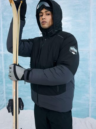 کاپشن مردانه مشکی دفکتو تصویر ۱