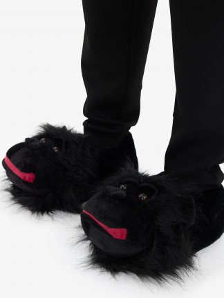 دمپایی روفرشی مردانه مشکی دفکتو