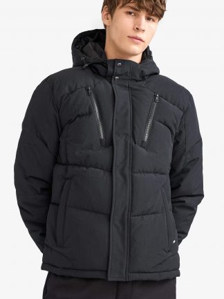 کاپشن مردانه مشکی دفکتو تصویر ۱