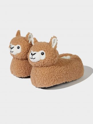 دمپایی روفرشی زنانه قهوه ای دفکتو