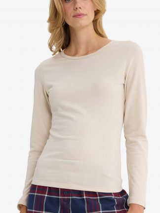 تیشرت زنانه بژ دفکتو تصویر ۱