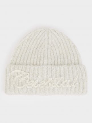 کلاه بافت زنانه بژ دفکتو تصویر ۱