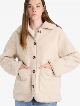 پالتو زنانه بژ دفکتو تصویر ۱