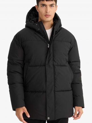 کاپشن مردانه مشکی دفکتو تصویر ۱