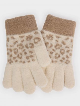 دستکش دخترانه بژ دفکتو تصویر ۱