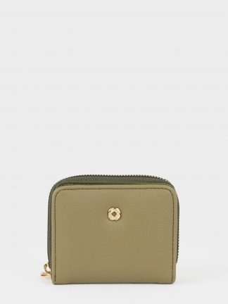 کیف پول زنانه خاکی دفکتو تصویر ۱