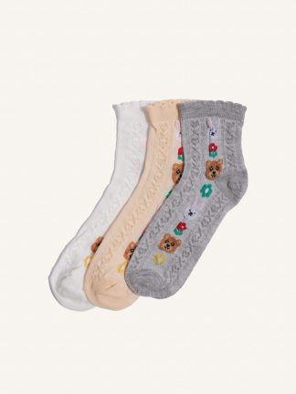 جوراب دخترانه چند رنگ دفکتو تصویر ۱