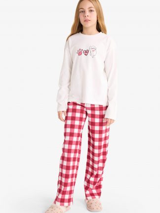 لباس راحتی دخترانه بژ دفکتو تصویر ۱