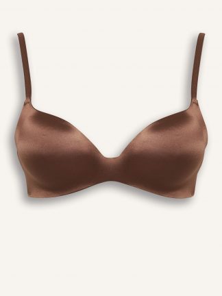 سوتین زنانه قهوه ای روشن دفکتو تصویر ۱