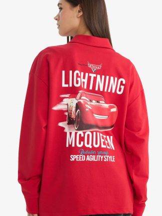 سویشرت زنانه قرمز دفکتو تصویر ۱