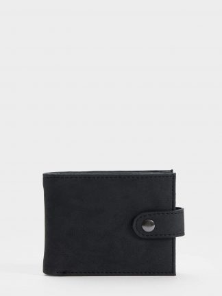 کیف پول و کارت مردانه مشکی دفکتو تصویر ۱