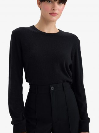 پلیور زنانه مشکی دفکتو تصویر ۱