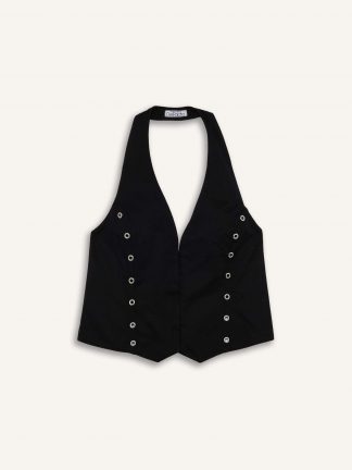 جلیقه زنانه مشکی دفکتو تصویر ۱