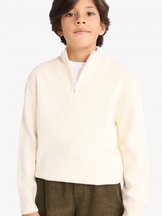 پلیور پسرانه بژ دفکتو تصویر ۱