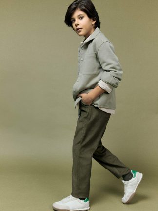 شلوار پسرانه خاکی دفکتو تصویر ۱